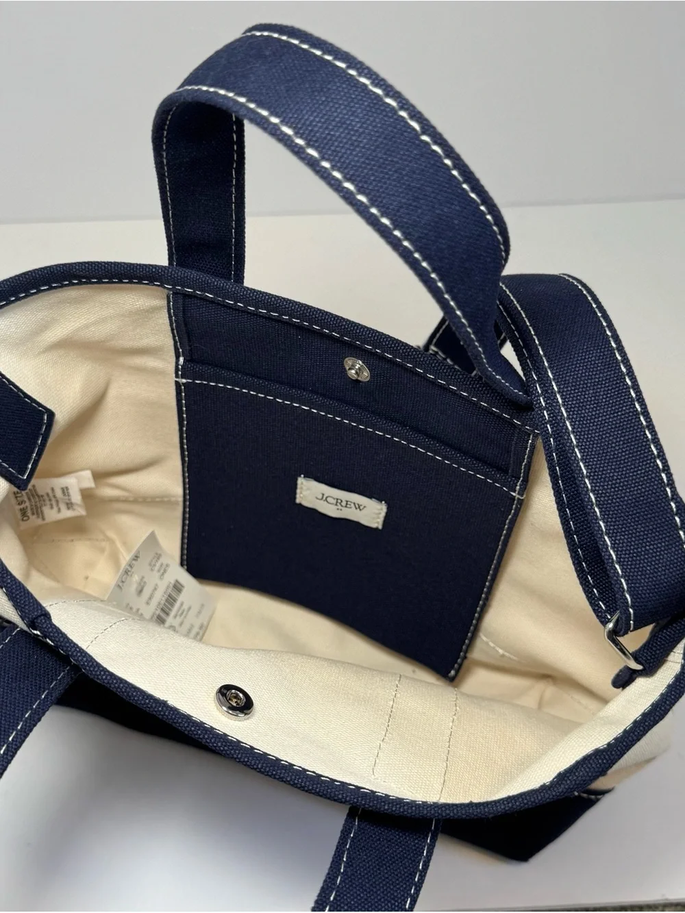 J Crew mini canvas tote NWT - Picture 7 of 10